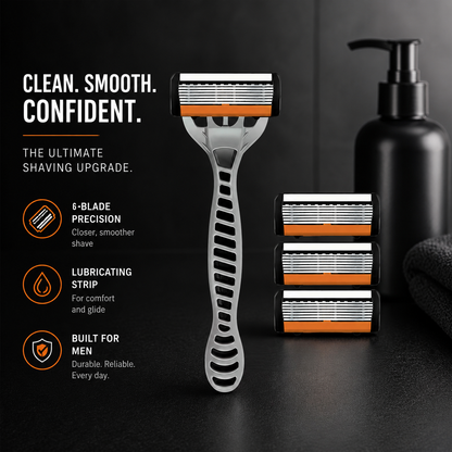 Bro Labs Precision 6-Blade Shaver Set (19-Piece Kit)